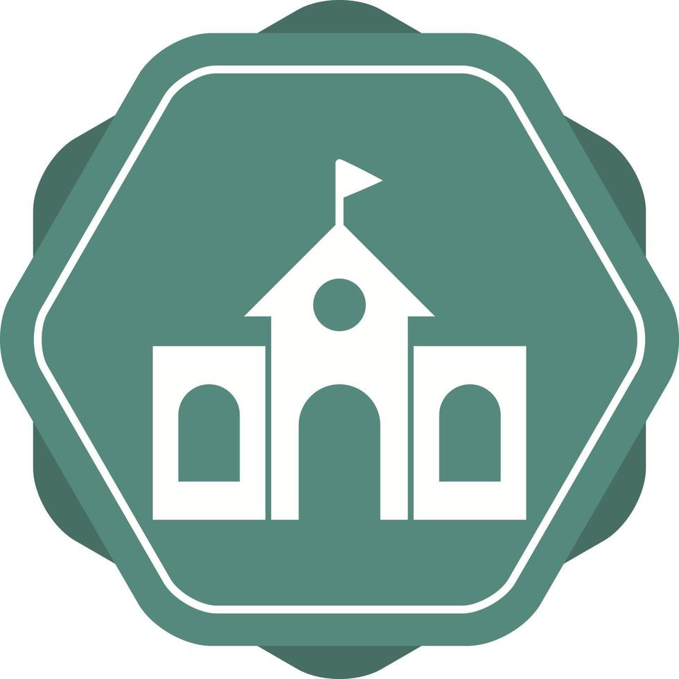 Beautiful College Vector Glyph Icon