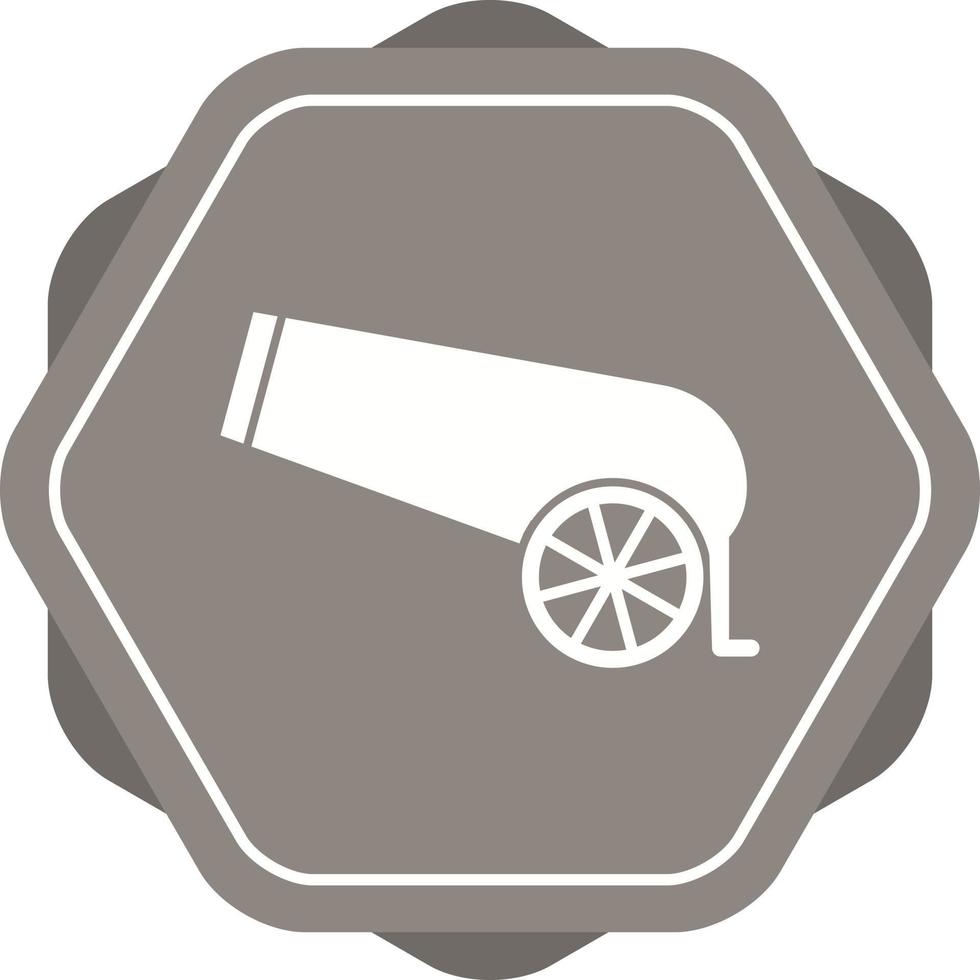 Beautiful Cannon Glyph Vector Icon