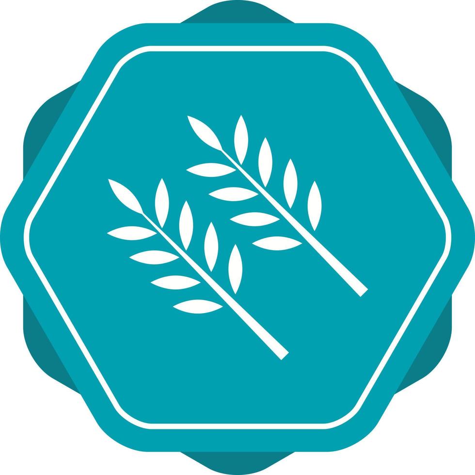 Beautiful Wheat Glyph Vector Icon