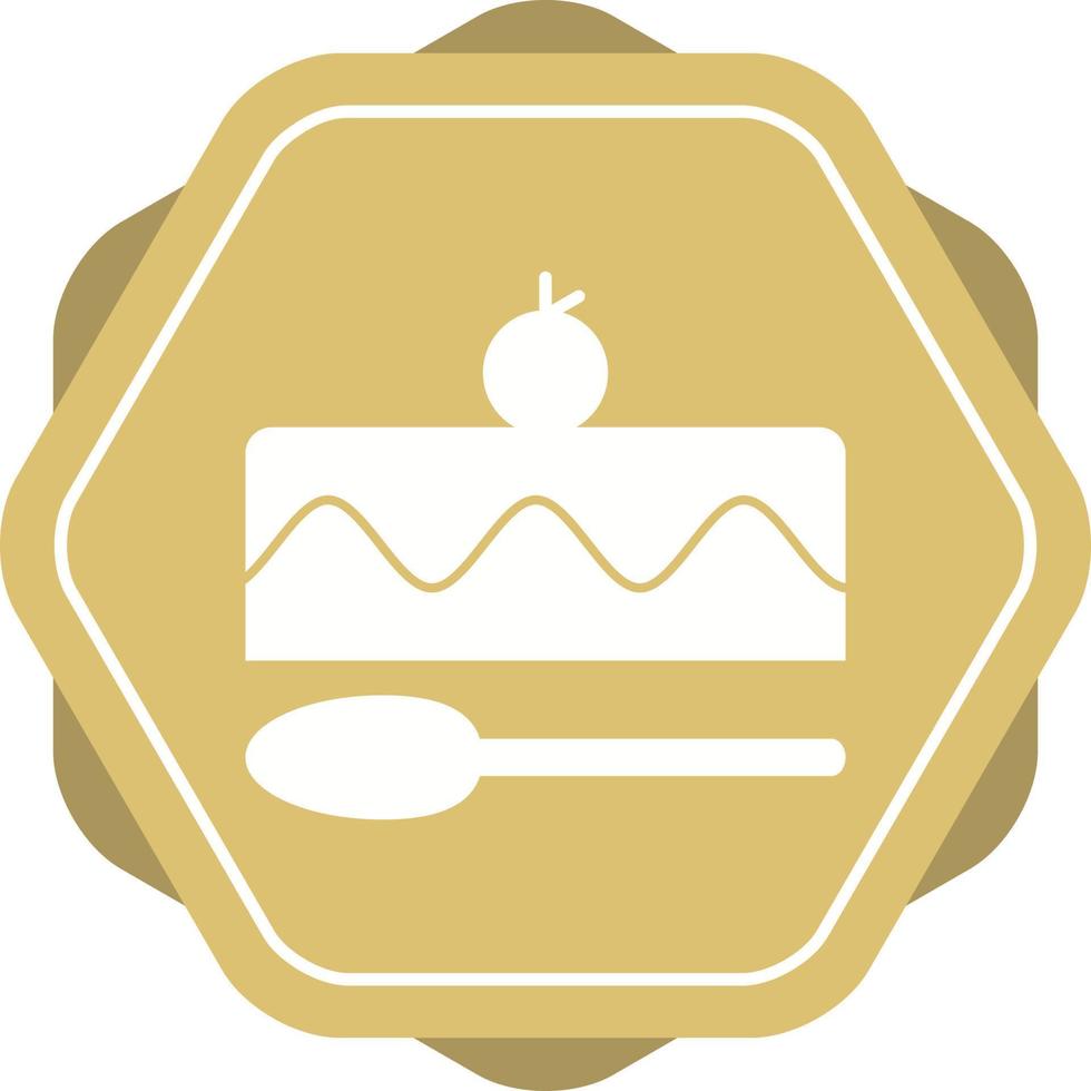 Beautiful Small Cake Glyph Vector Icon