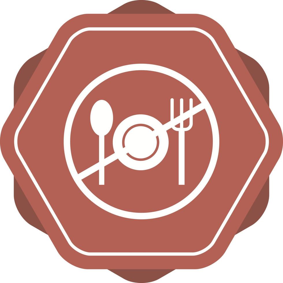 Beautiful Fasting Glyph Vector Icon
