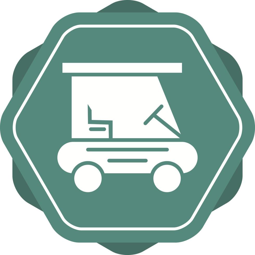 Beautiful Golf buggy Vector Glyph Icon