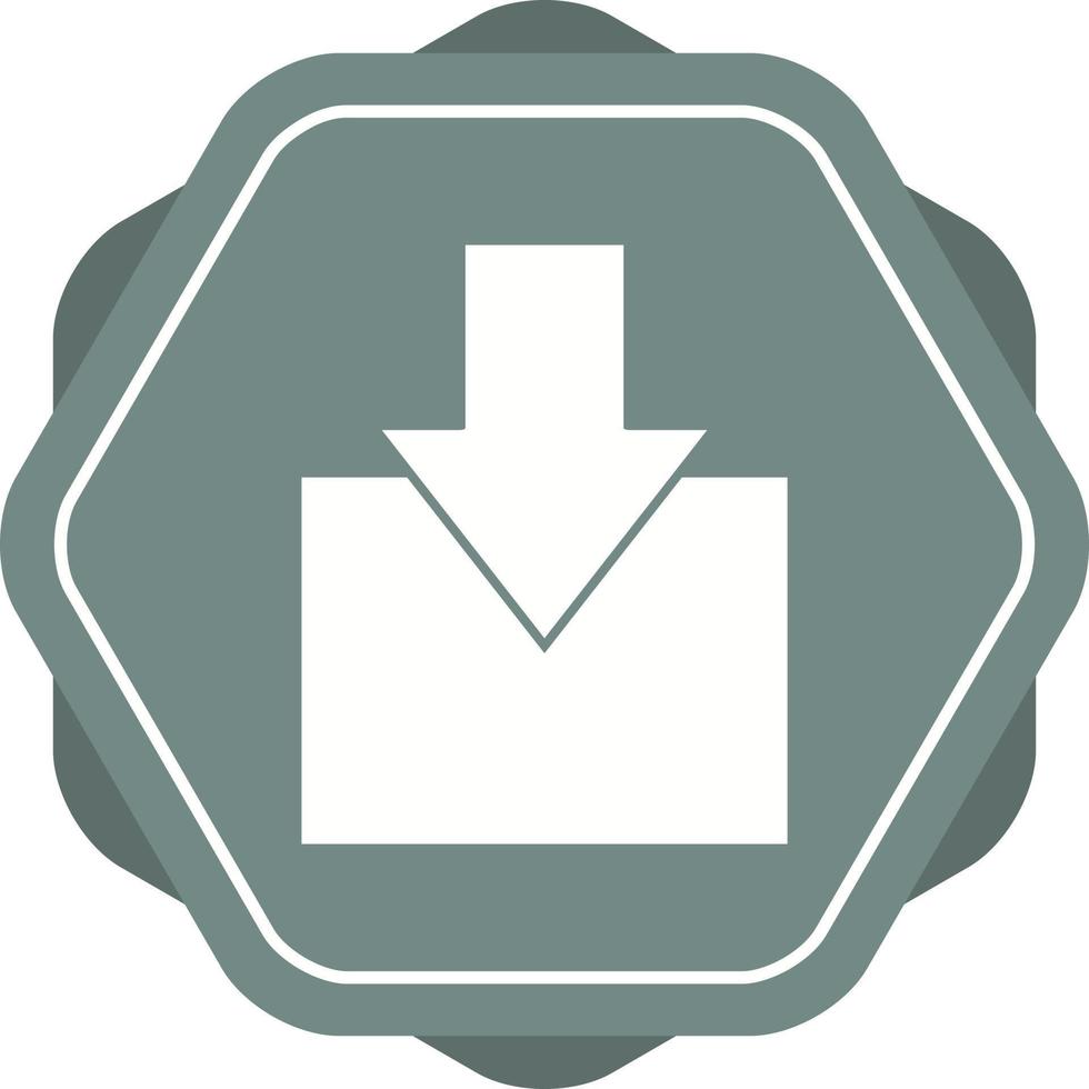 Beautiful Download Glyph Vector Icon