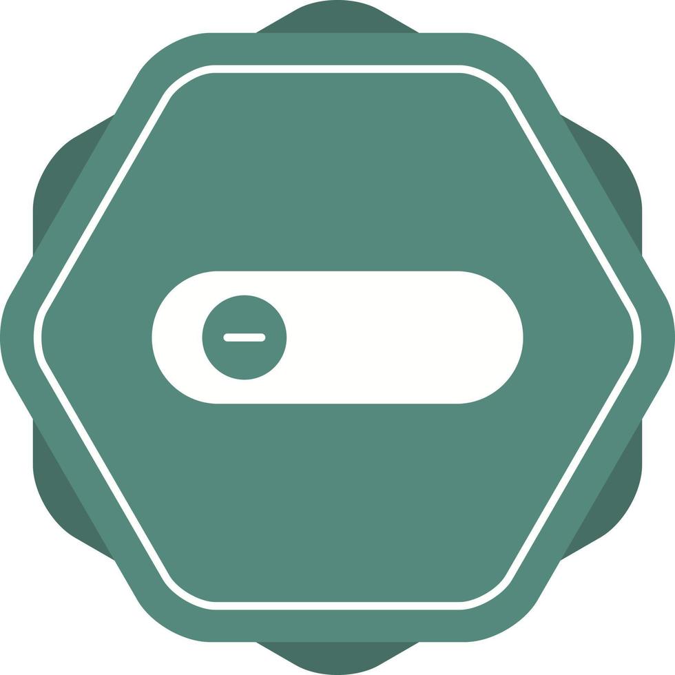 Beautiful Slide Button Glyph Vector Icon