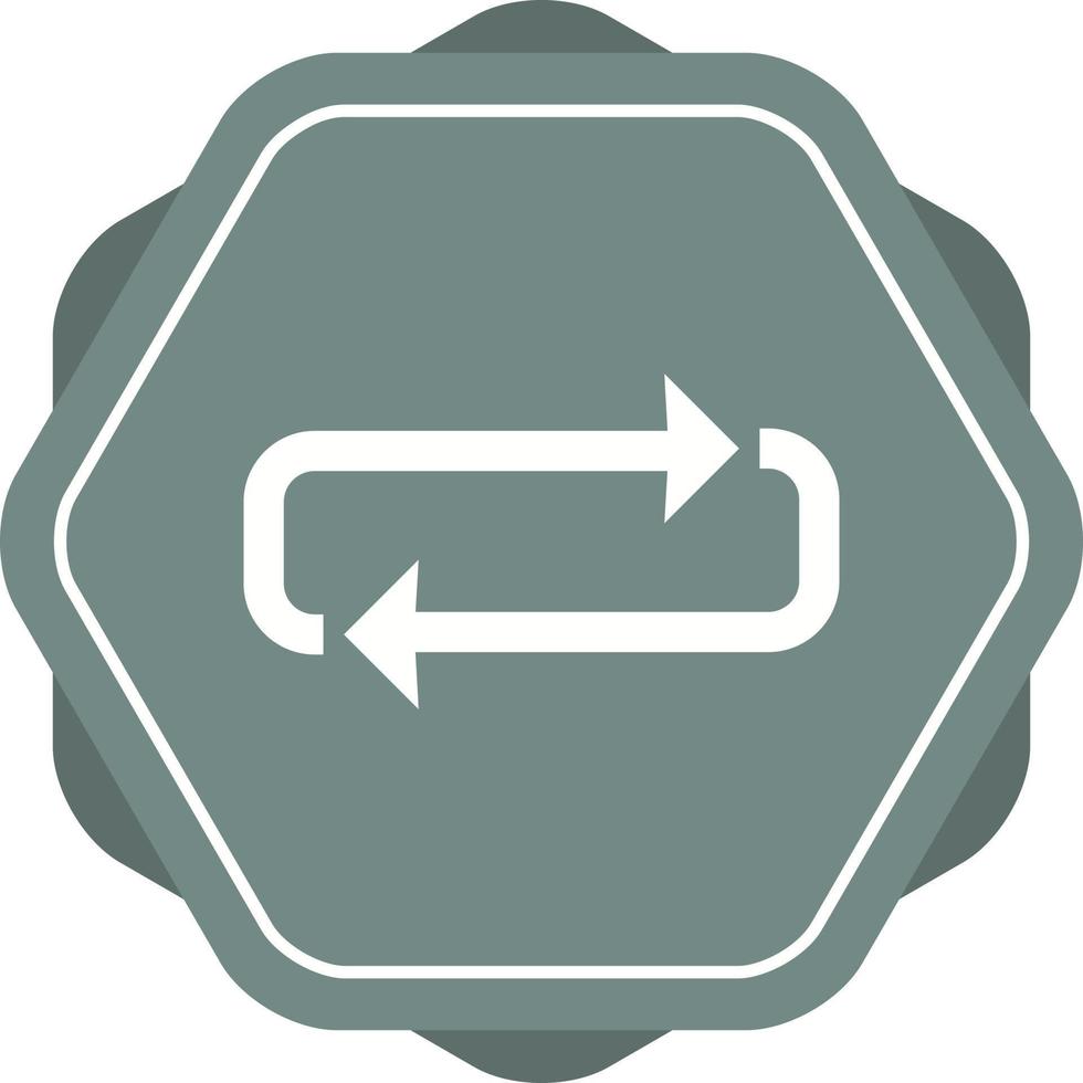 Beautiful Loop Glyph Vector Icon