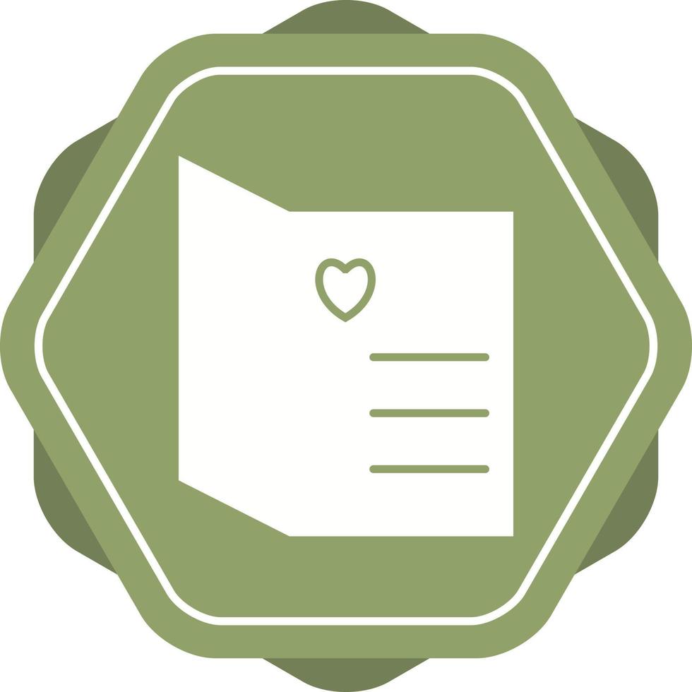 Beautiful Open Card Glyph Vector Icon