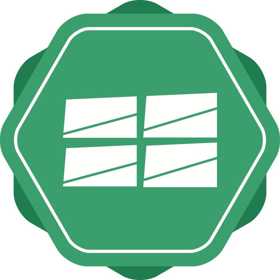 Beautiful Windows Glyph Vector Icon