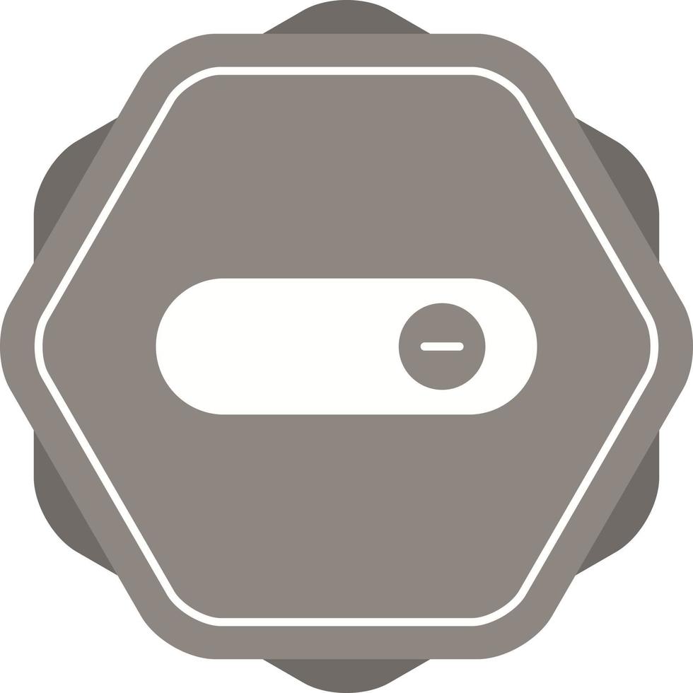 Beautiful Slide button Glyph Vector Icon