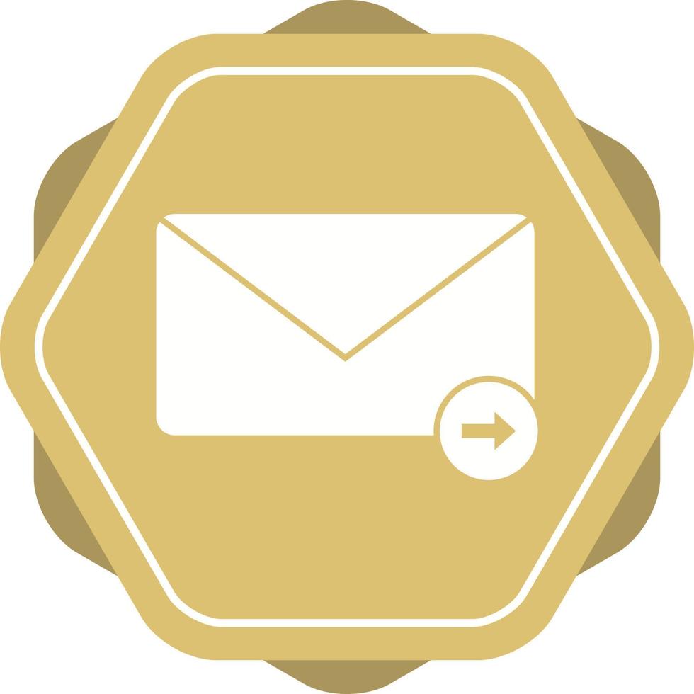 Beautiful Sending Message Glyph Vector Icon