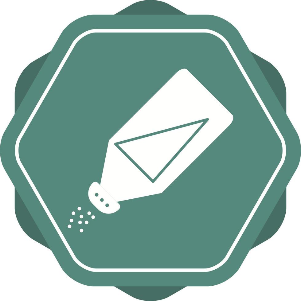 Beautiful Salt Bottle Glyph Vector Icon