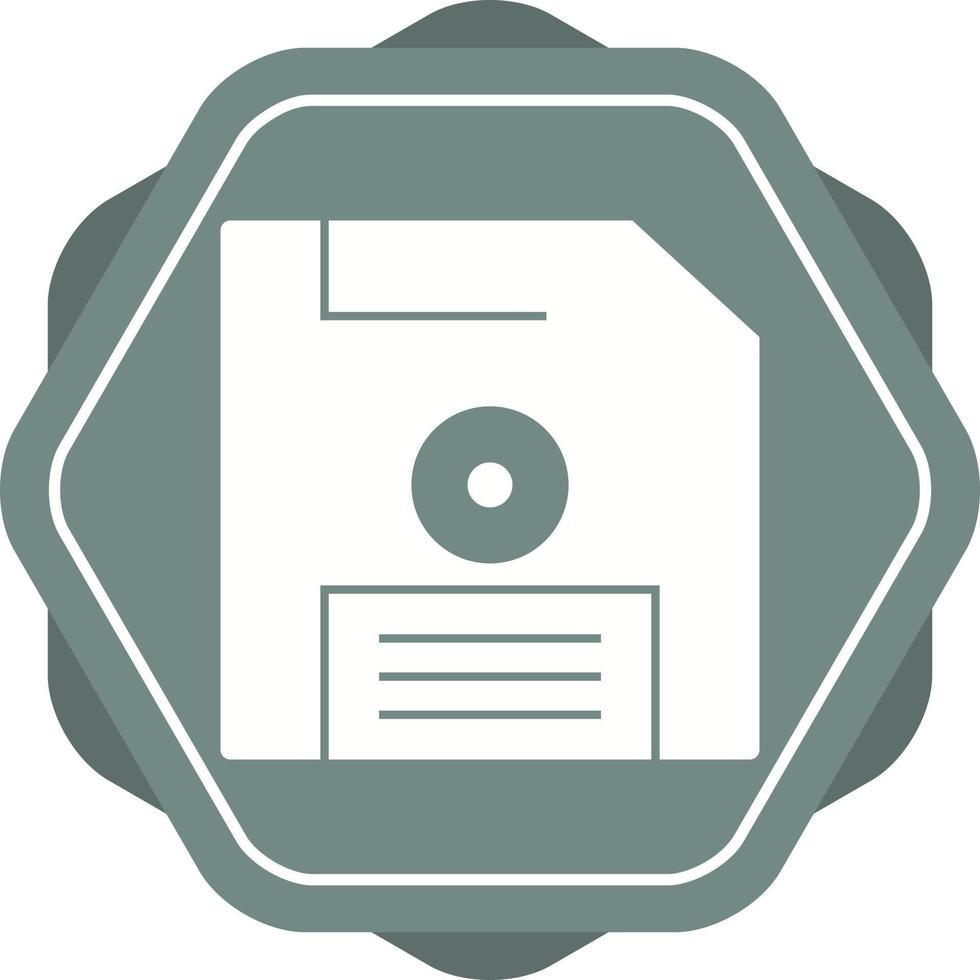 Beautiful Diskette Glyph Vector Icon