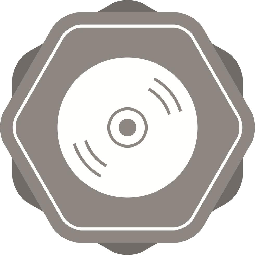 Beautiful CD Glyph Vector Icon