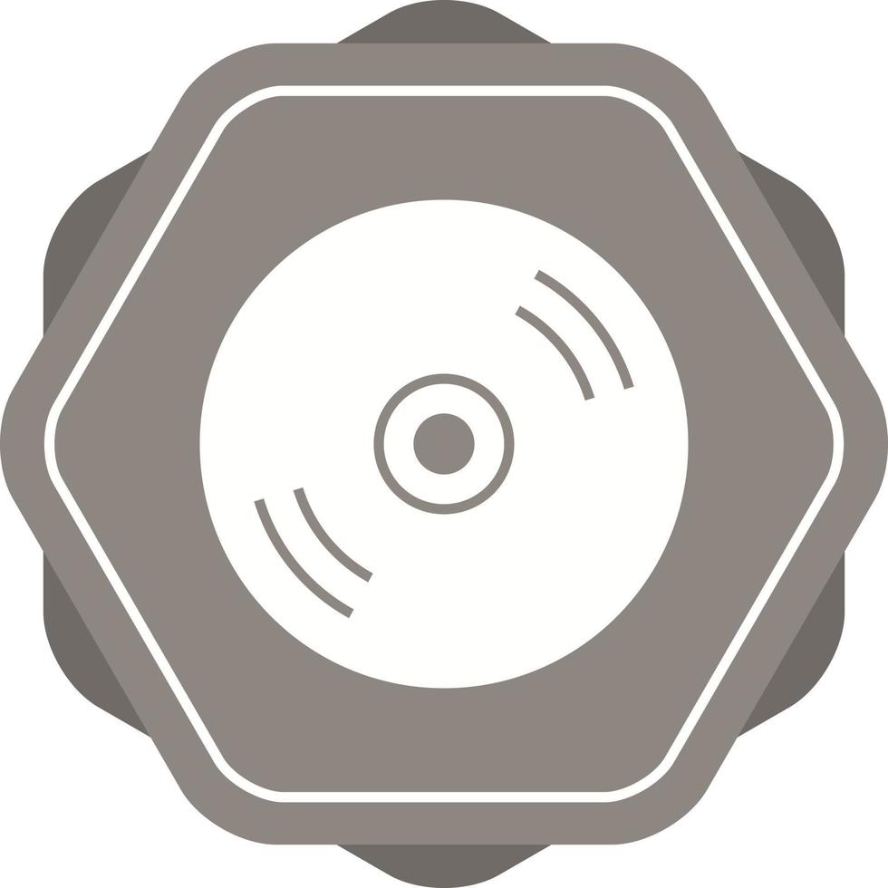 Beautiful CD Glyph Vector Icon