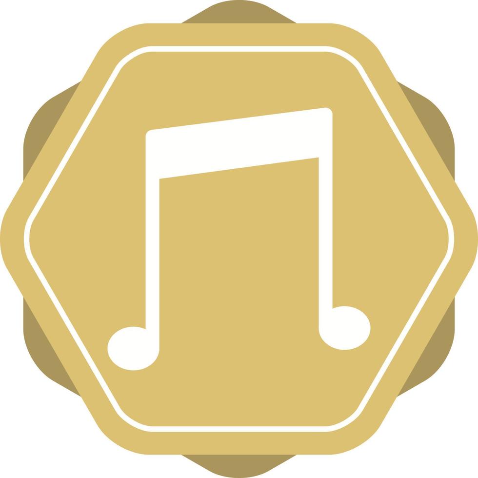 Beautiful Music Glyph Vector Icon