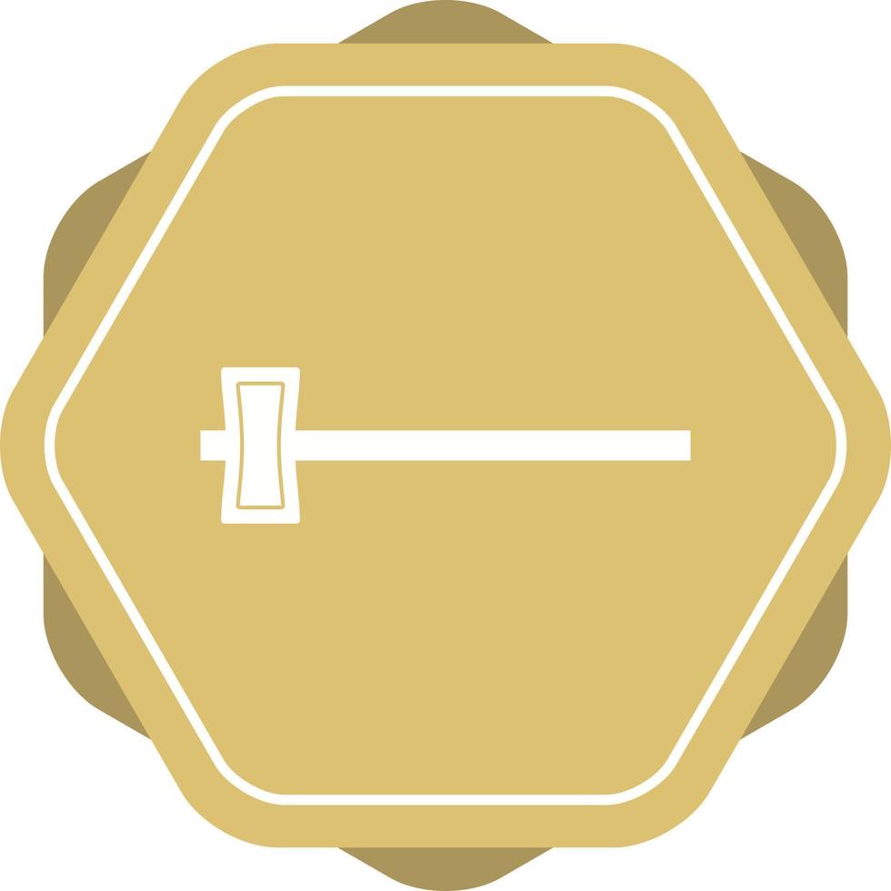 Beautiful Hammer Glyph Vector Icon