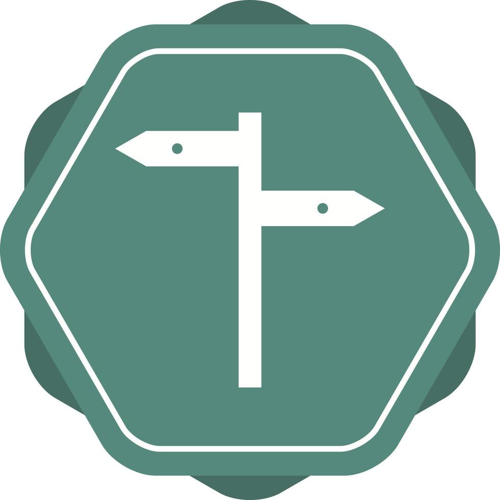 Beautiful Directions Glyph Vector Icon