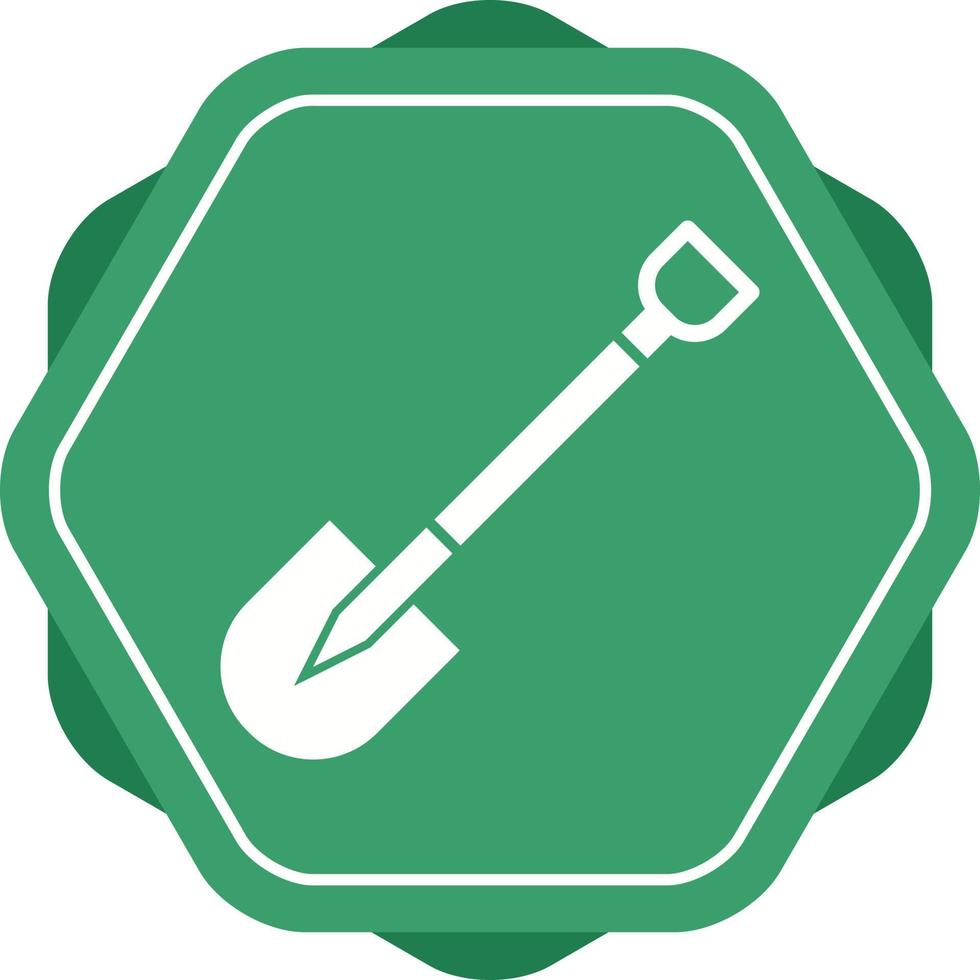 Beautiful Shovel Glyph Vector Icon