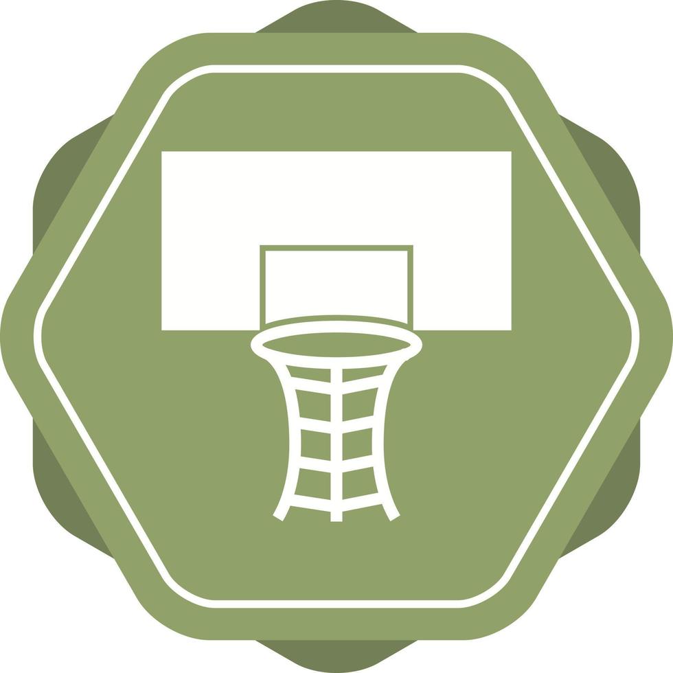 Beautiful Volleyball Hoop Glyph Vector Icon