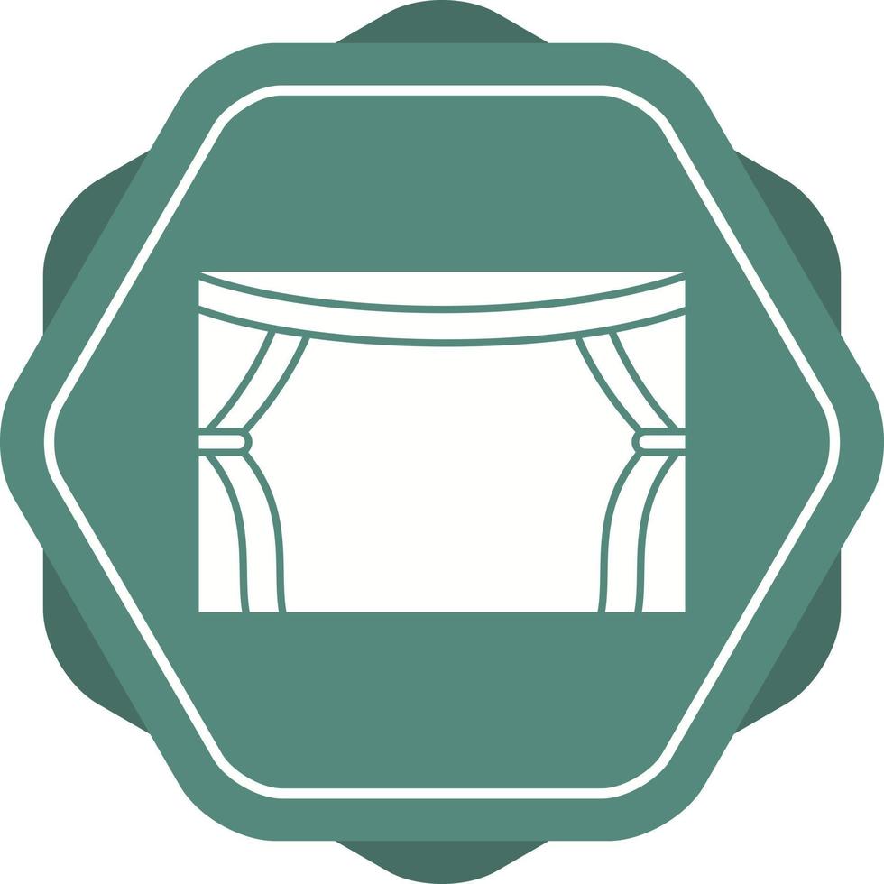 Beautiful Cinema Hall Glyph Vector Icon