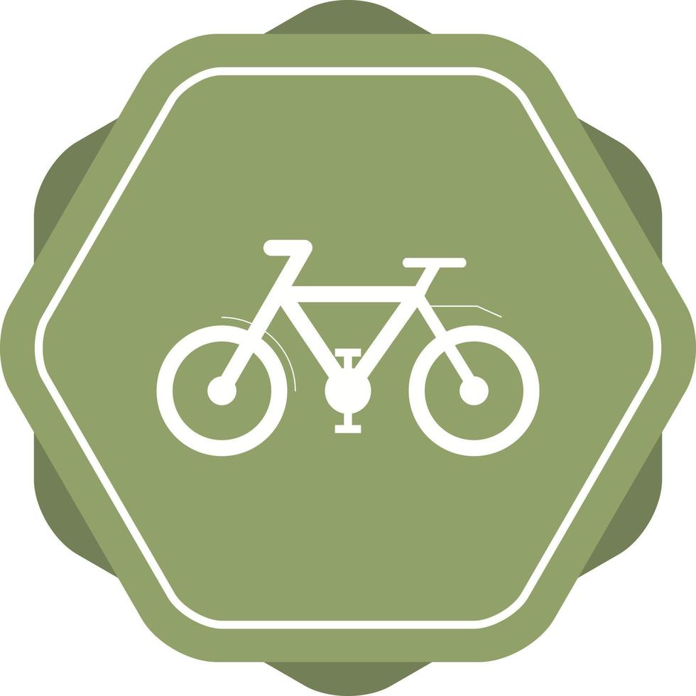 hermoso icono de vector de glifo de bicicleta