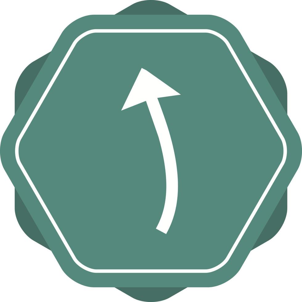 Beautiful Arrow Pointing Up Glyph Vector Icon