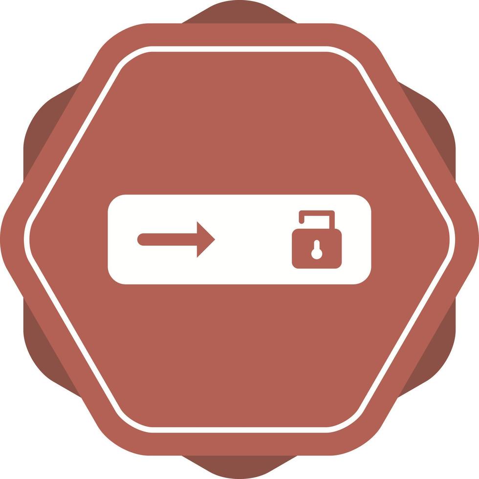 Beautiful Slide Unlocked Glyph Vector Icon