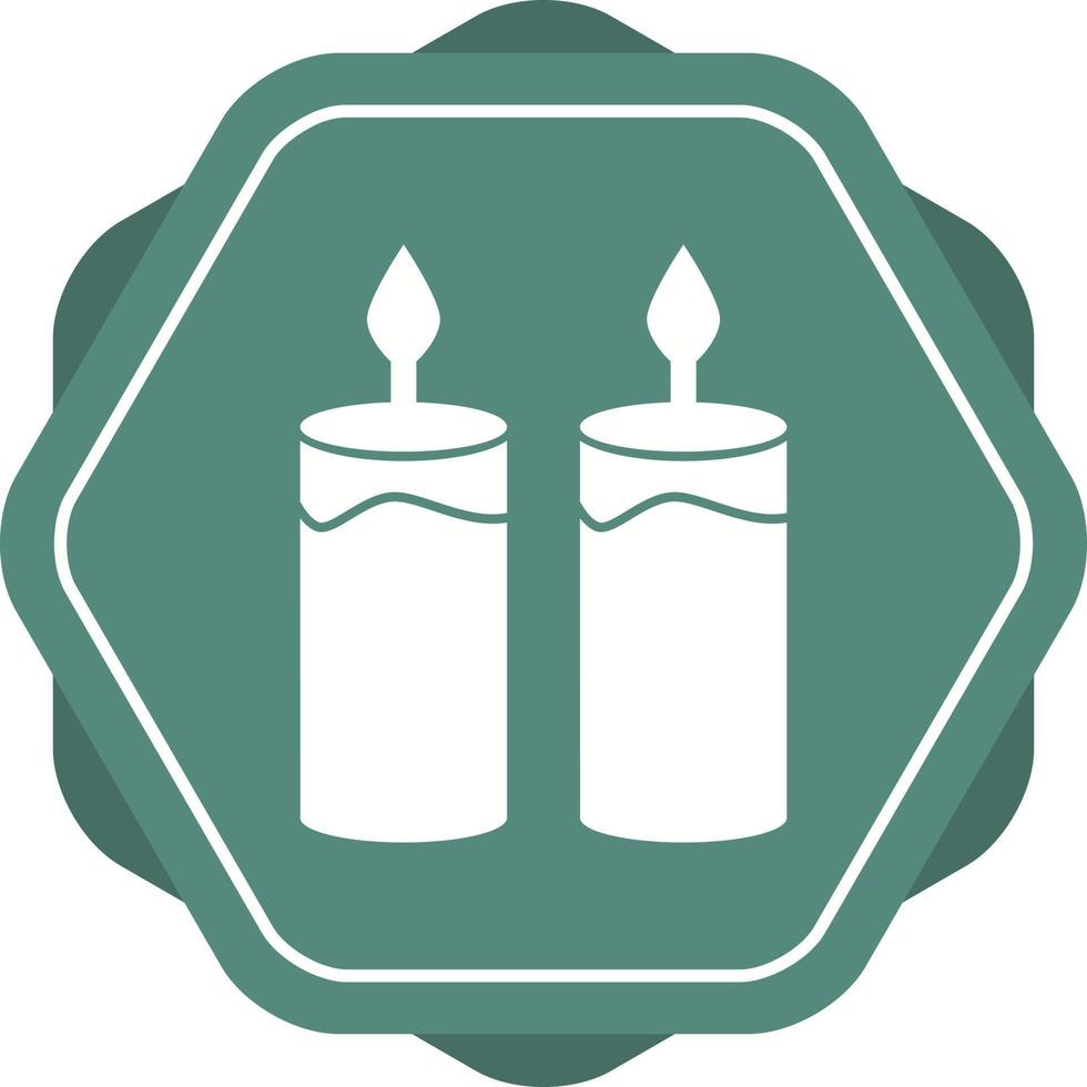 Beautiful Candles Glyph Vector Icon