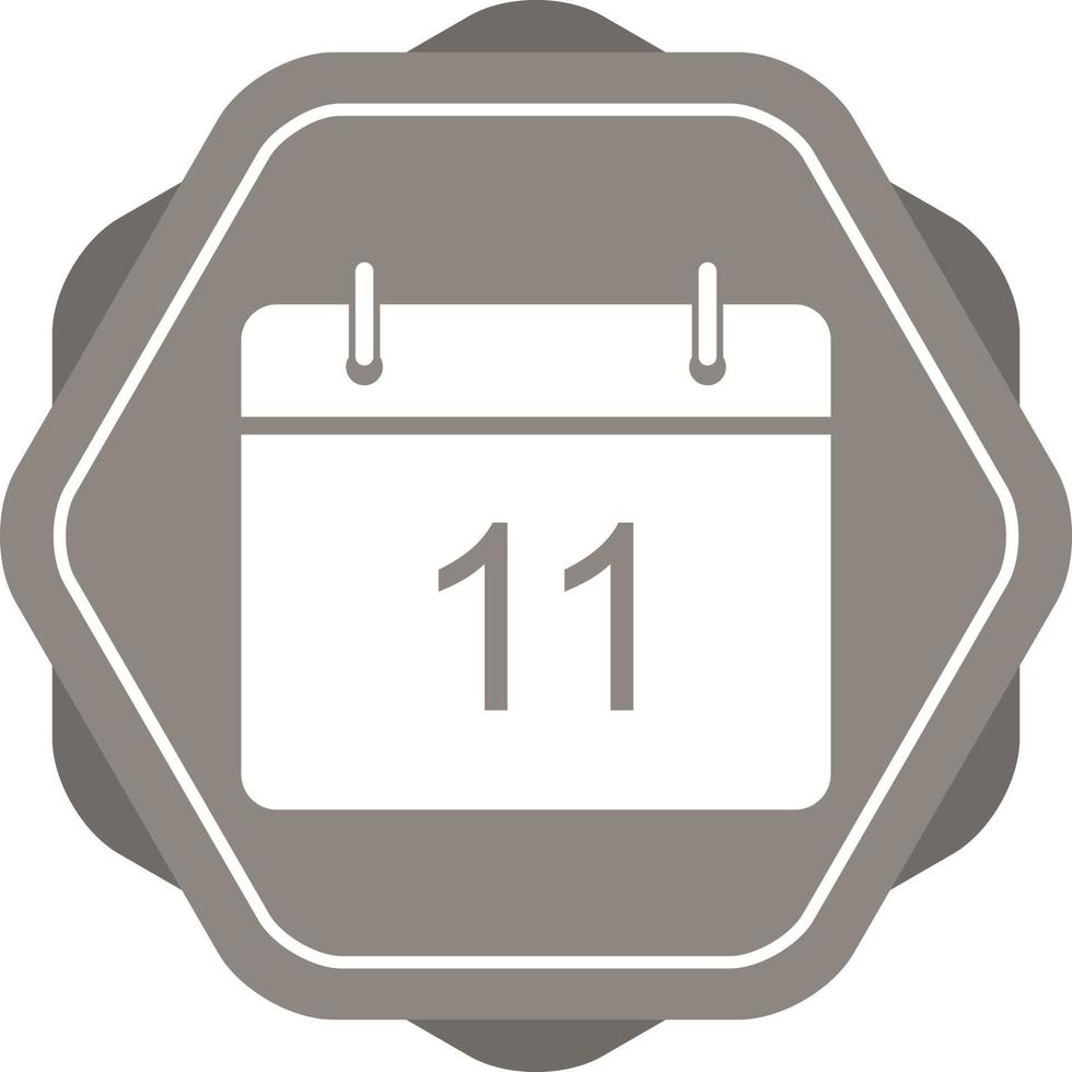 Beautiful Calendar Glyph Vector Icon