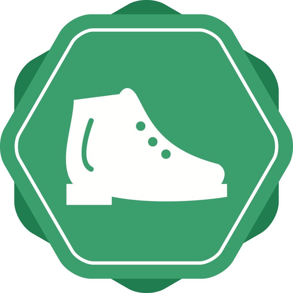 Beautiful Ice Shoes Glyph Vector Icon
