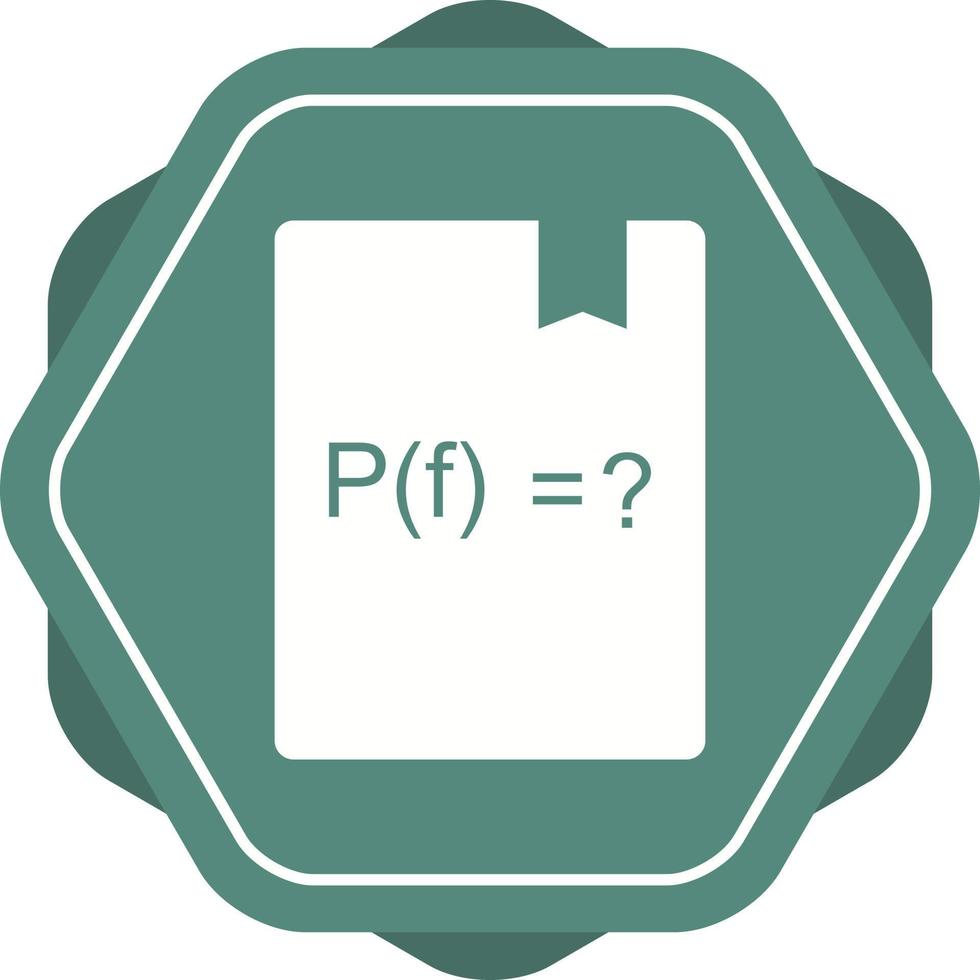 Beautiful Solve Function Glyph Vector Icon