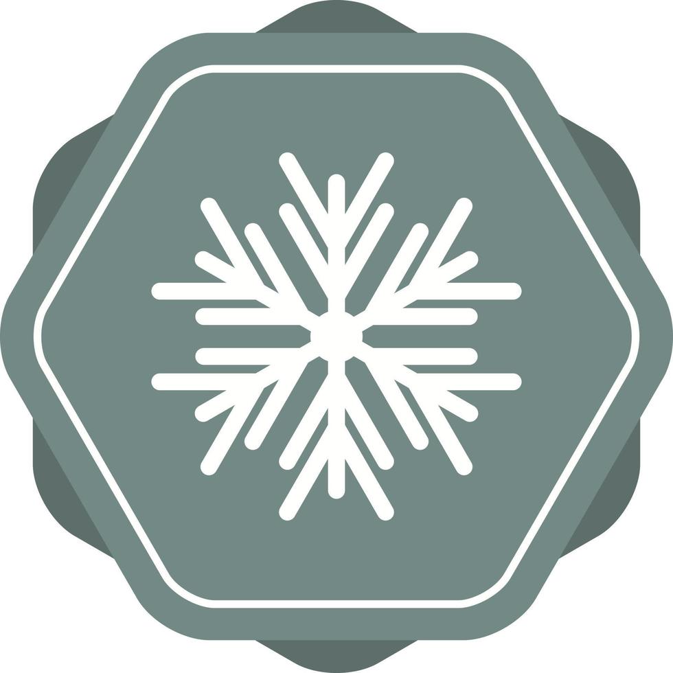 Beautiful Snowflake Glyph Vector Icon