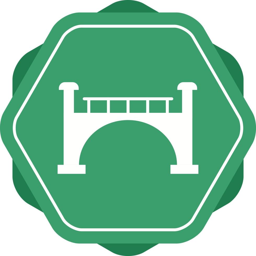 Beautiful Bridge Glyph Vector Icon