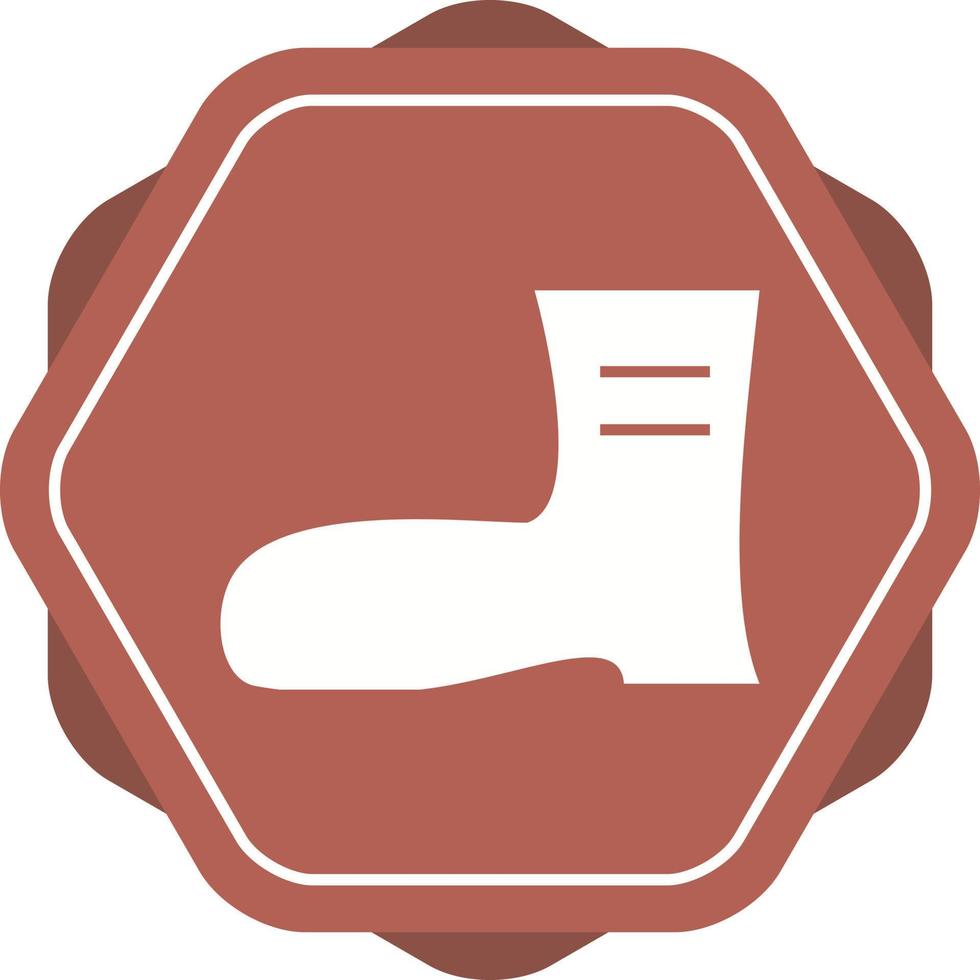 Beautiful Long Boot Glyph Vector Icon