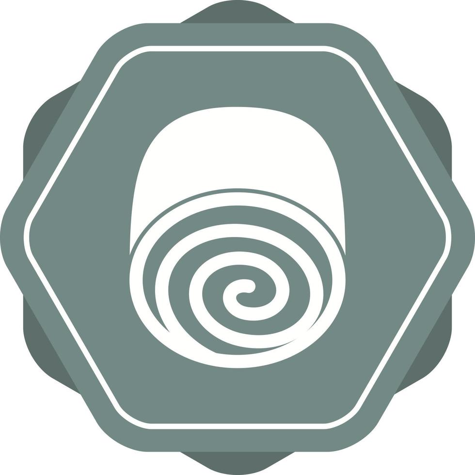 Beautiful Swiss roll Glyph Vector Icon