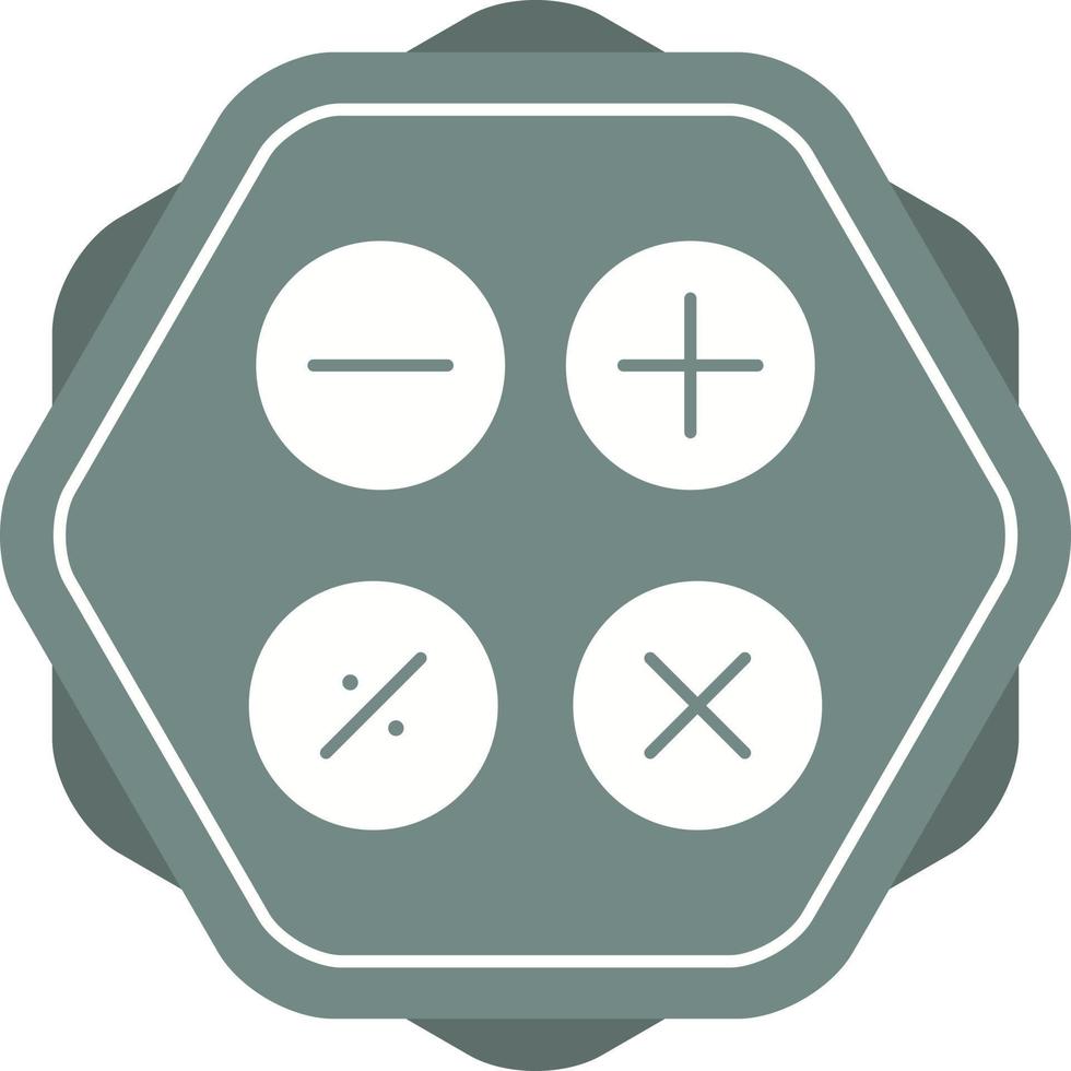 Beautiful Math Symbols Glyph Vector Icon
