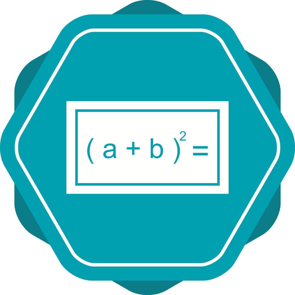 Beautiful Formula Glyph Vector Icon