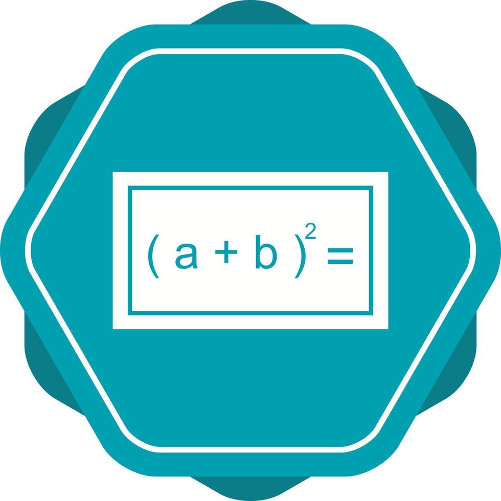 Beautiful Formula Glyph Vector Icon