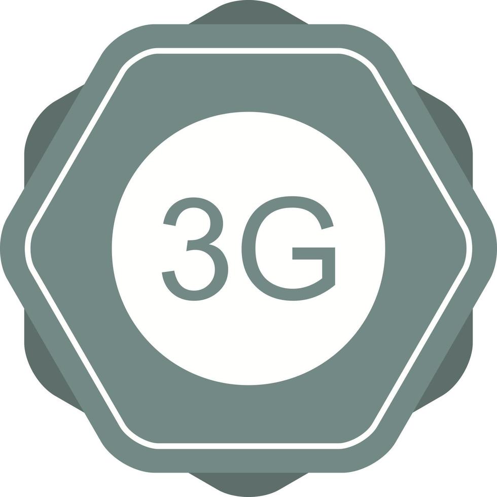 Beautifu 3G Glyph Vector Icon
