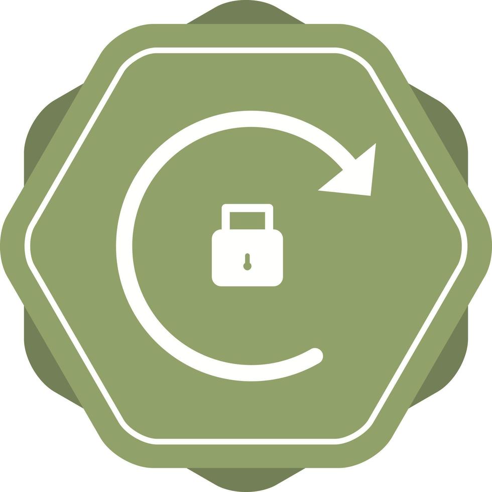 Beautiful Rotation Locked Glyph Vector Icon