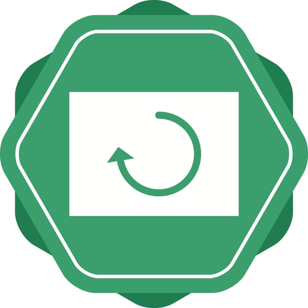 Beautiful Reload Glyph Vector Icon