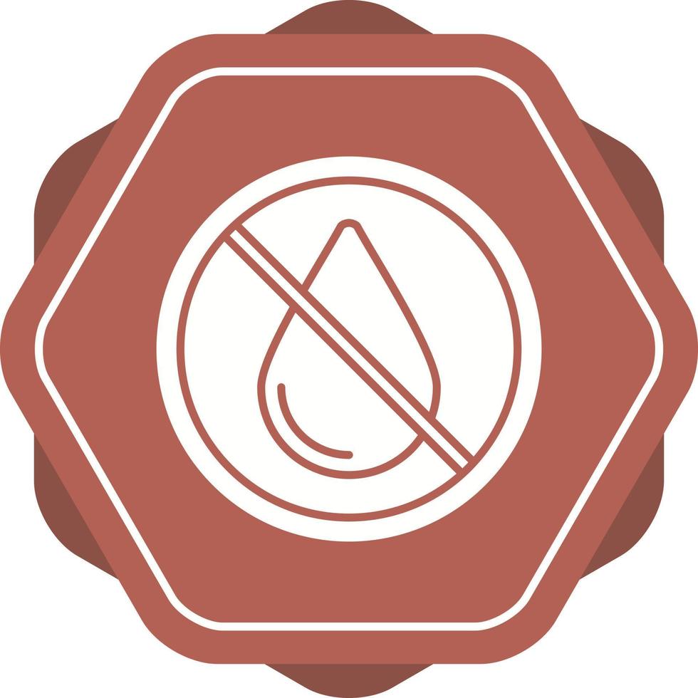 No Water Vector Icon