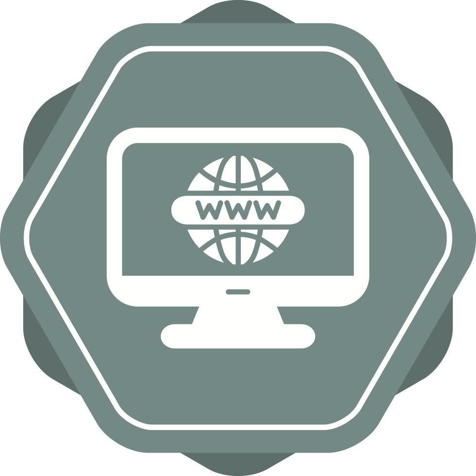 icono de vector de sitio web