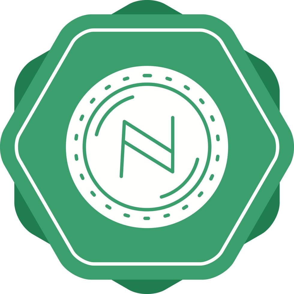 icono de vector de moneda namecoin