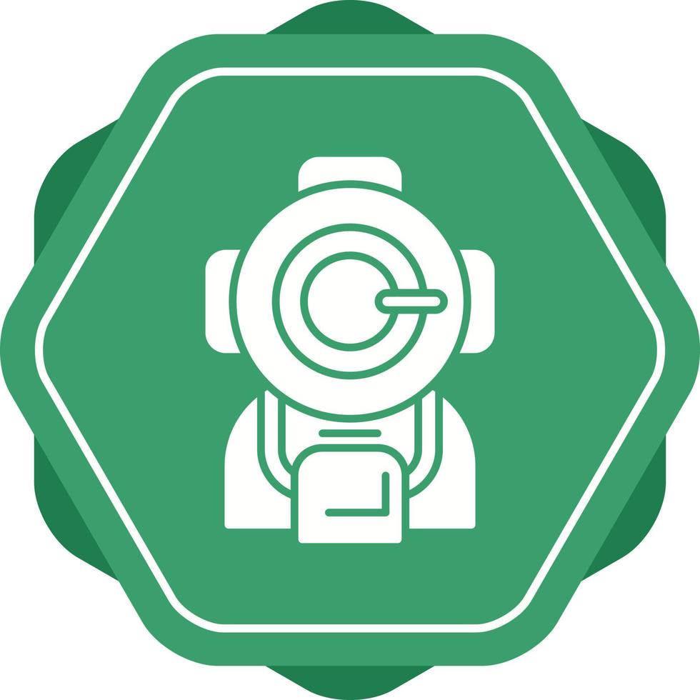 icono de vector de casco de buceo