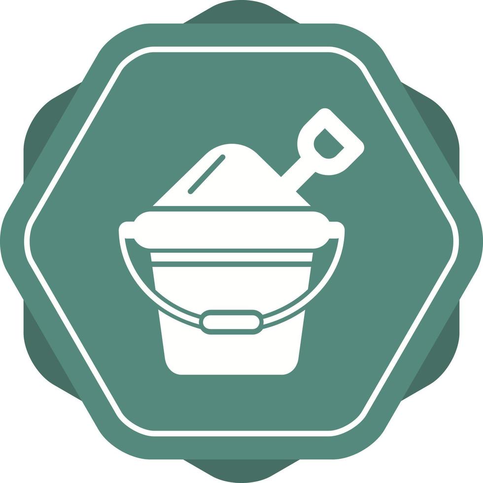 Sand Bucket Vector Icon