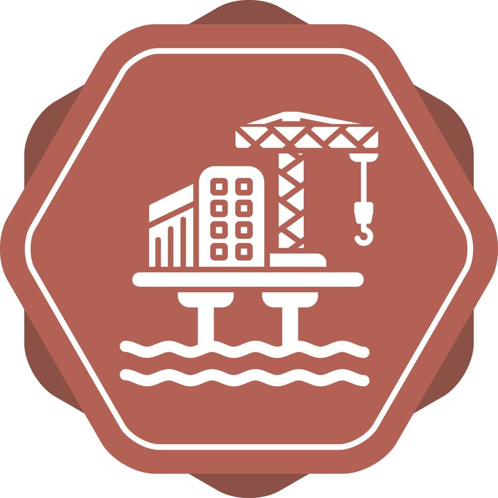 Oil Platform Vector Icon