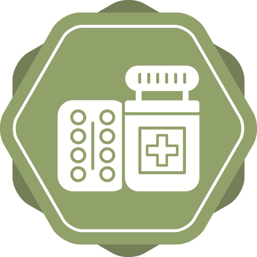 Pills Bottle Vector Icon