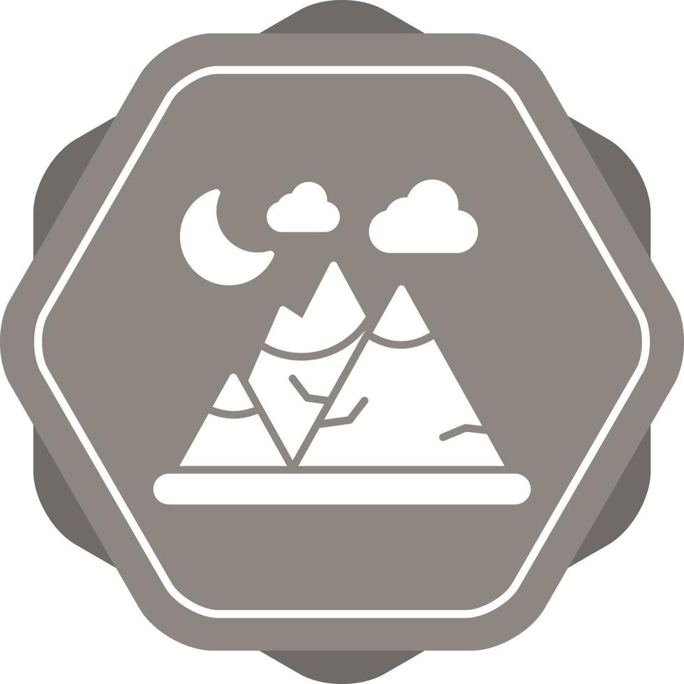 icono de vector de montaña