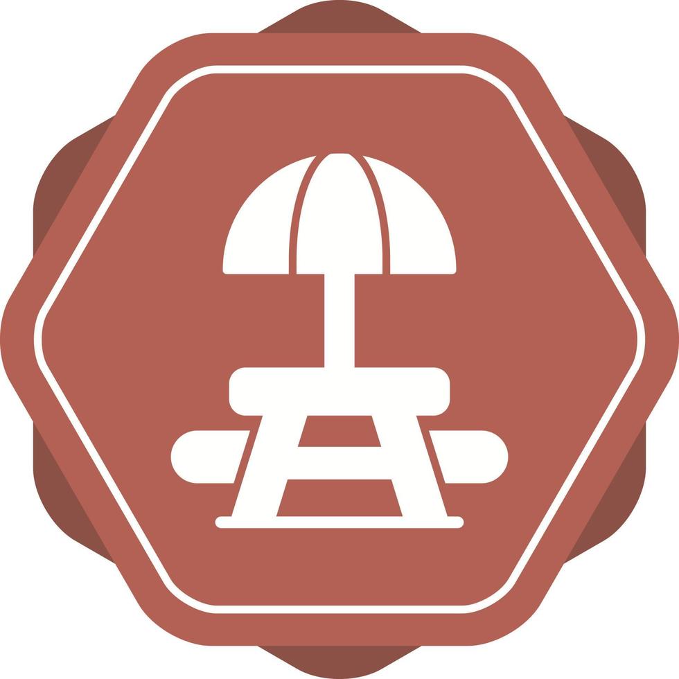 Picnic Table Vector Icon
