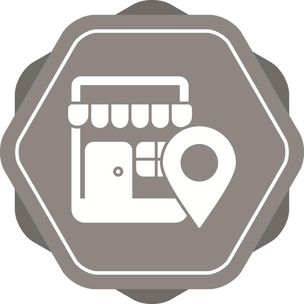 Shop Location Vector Icon